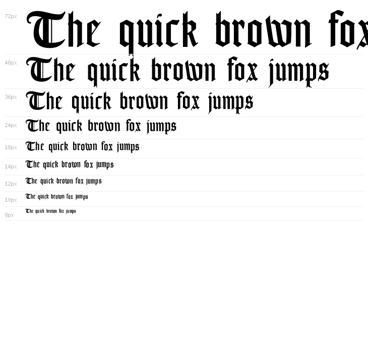 OPTIGoudy-Text Waterfall