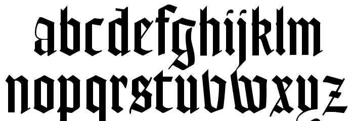 OPTIGoudy-Text Font LOWERCASE