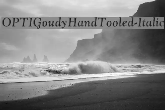 OPTIGoudyHandTooled-Italic Font examples