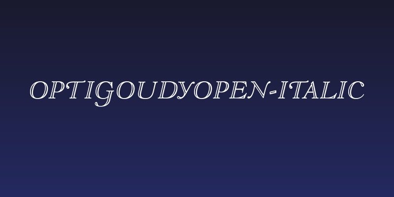 OPTIGoudyOpen-Italic Social Header