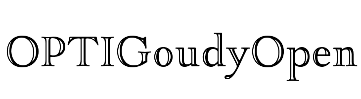 OPTIGoudyOpen  Fuentes Gratis Descargar