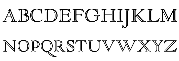 OPTIGoudyOpen Font UPPERCASE