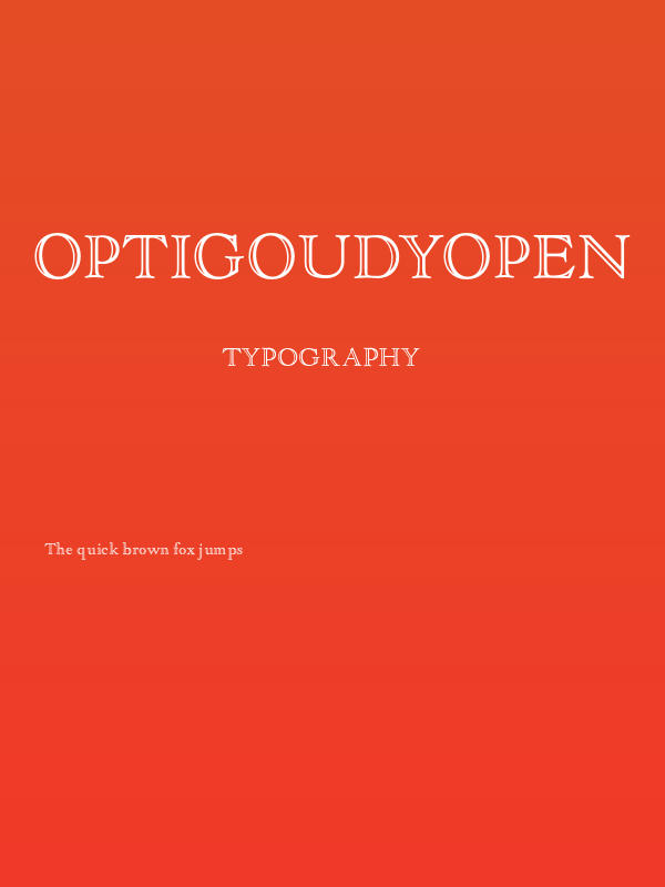 OPTIGoudyOpen Poster