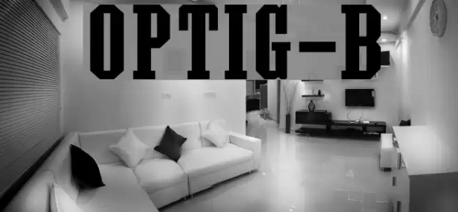 OPTIGrecian-Bold Fonte examples