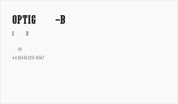 OPTIGrecian-Bold Business Card