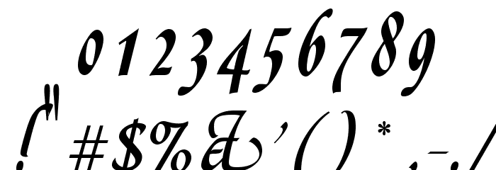 OPTIGreig-Swash Font OTHER CHARS