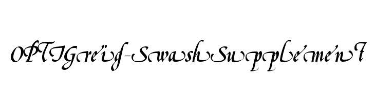 OPTIGreig-SwashSupplement Font