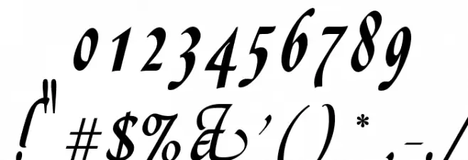 OPTIGreig-SwashSupplement Font OTHER CHARS