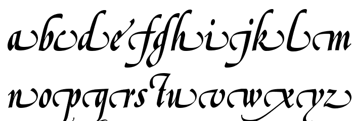 OPTIGreig-SwashSupplement Font LOWERCASE
