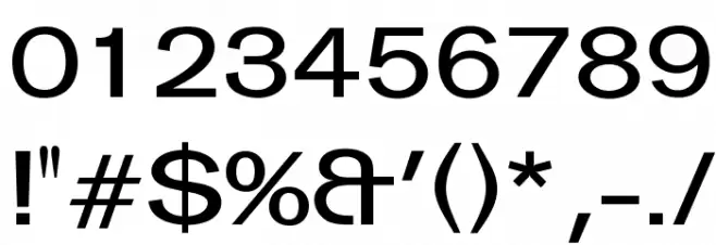 OPTIGurney-MediumExpanded Font OTHER CHARS