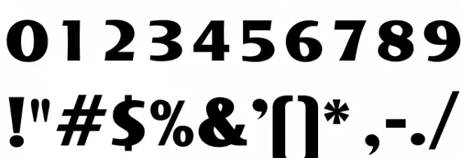 OPTIHadji-ExtraBold Font OTHER CHARS