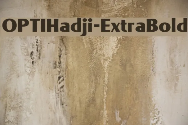 OPTIHadji-ExtraBold Example 1