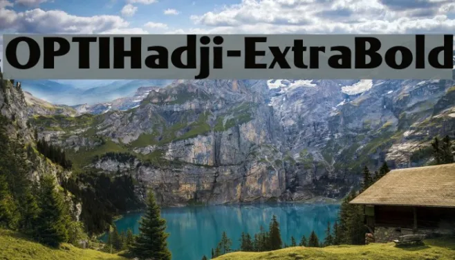OPTIHadji-ExtraBold Example 2