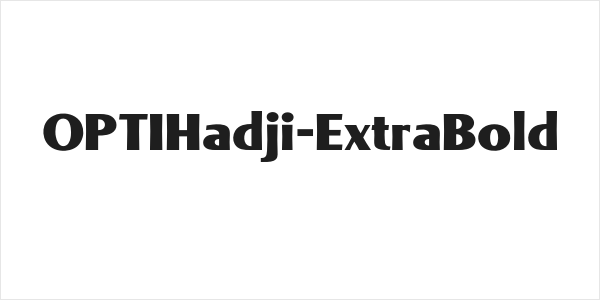 OPTIHadji-ExtraBold Logo
