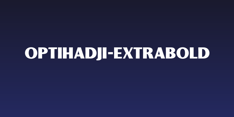 OPTIHadji-ExtraBold Social Header