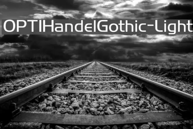 OPTIHandelGothic-Light Font examples