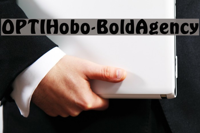 OPTIHobo-BoldAgency Fonte examples