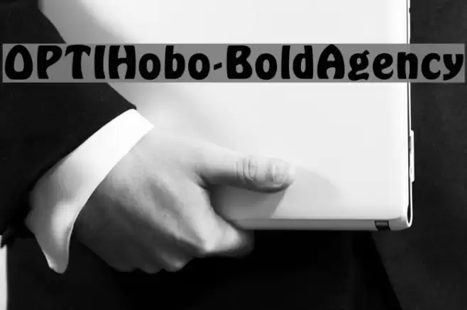 OPTIHobo-BoldAgency Font examples