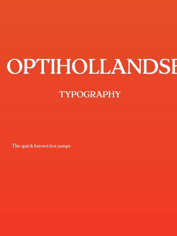 OPTIHollandseMediumAgency Poster