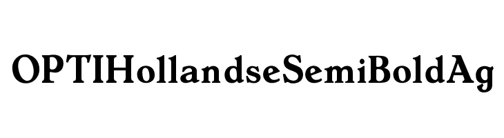 OPTIHollandseSemiBoldAg Font