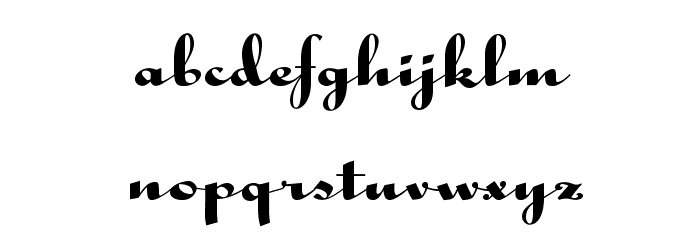 OPTIHolly-Script Font LOWERCASE