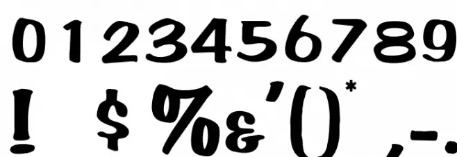 OPTIHomer Font OTHER CHARS