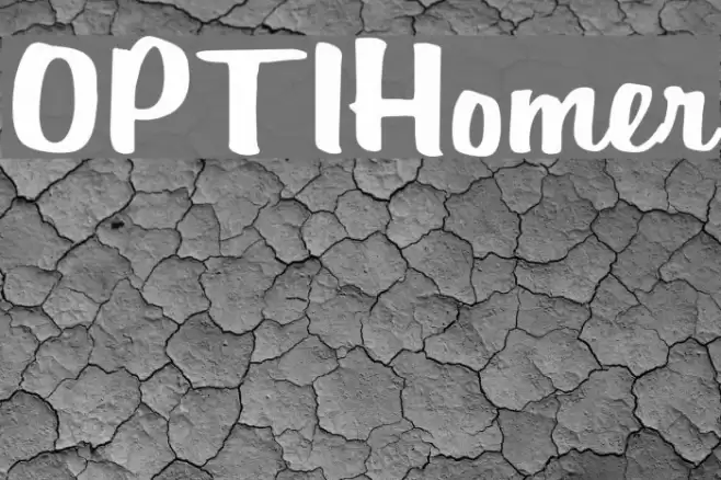 OPTIHomer Font examples