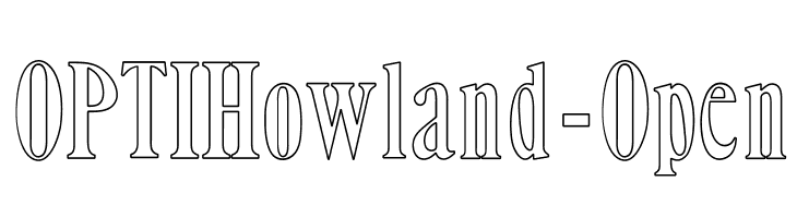 OPTIHowland-Open Font