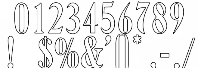 OPTIHowland-Open Font OTHER CHARS