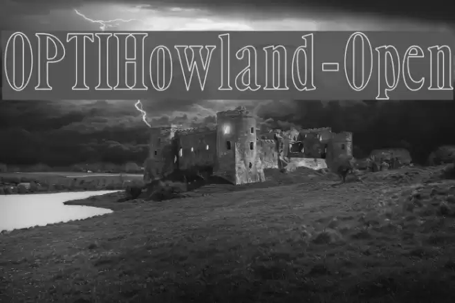 OPTIHowland-Open Font examples