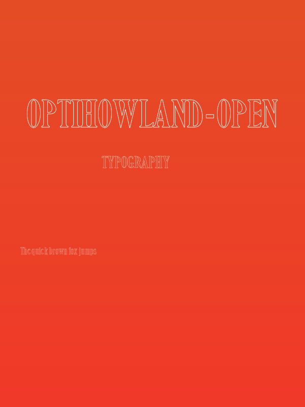 OPTIHowland-Open Poster