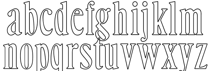 OPTIHowland-Open Font LOWERCASE