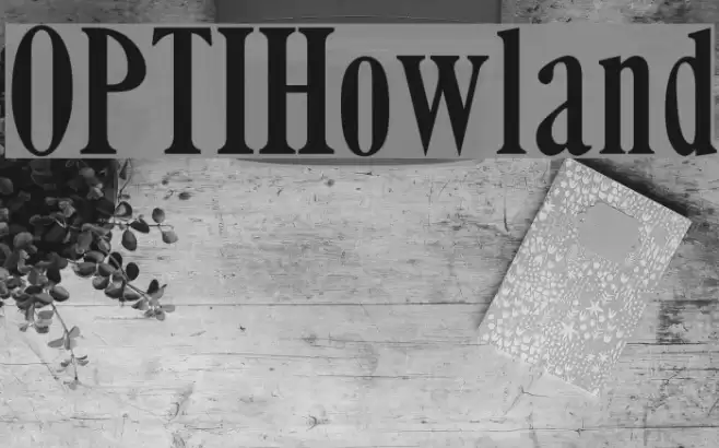OPTIHowland Font examples