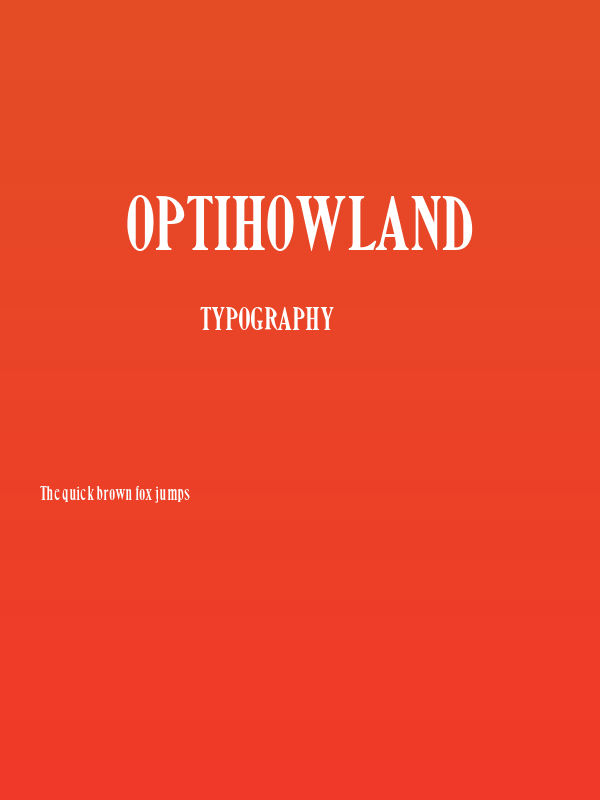 OPTIHowland Poster