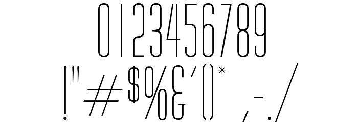 OPTIHuxley-Vertical Font OTHER CHARS