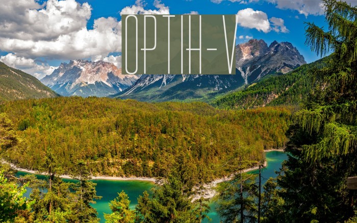 OPTIHuxley-Vertical Font examples
