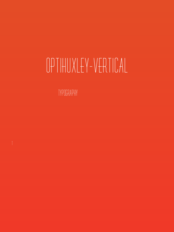 OPTIHuxley-Vertical Poster