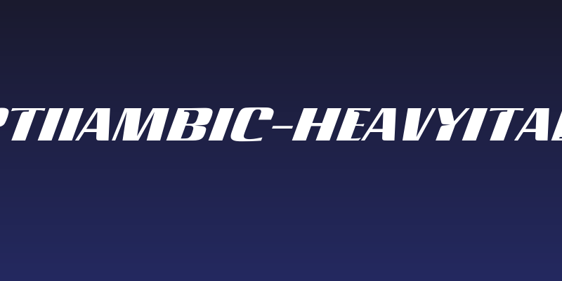 OPTIIambic-HeavyItalic Social Header