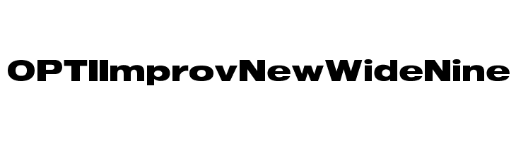 OPTIImprovNewWideNine Font
