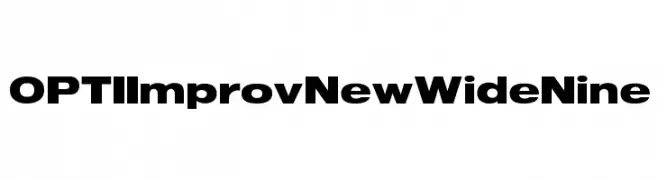 OPTIImprovNewWideNine  les polices de caractères gratuit tlcharger