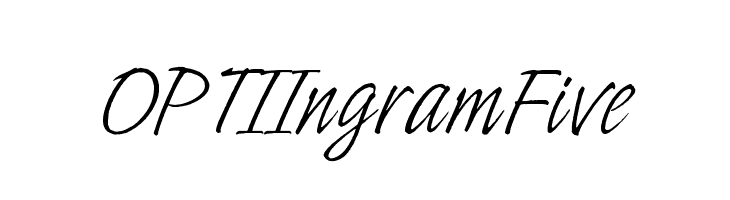 OPTIIngramFive Font