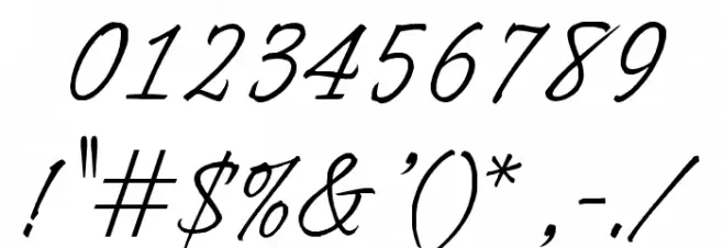 OPTIIngramFive Font OTHER CHARS