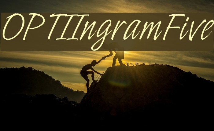 OPTIIngramFive Font examples