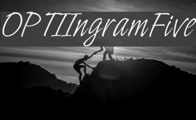 OPTIIngramFive Font examples