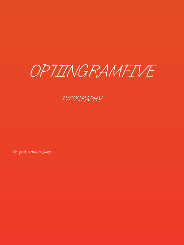 OPTIIngramFive Poster