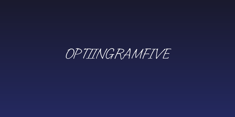 OPTIIngramFive Social Header
