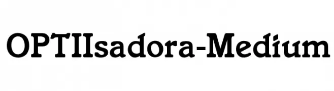 OPTIIsadora-Medium  les polices de caractères gratuit tlcharger