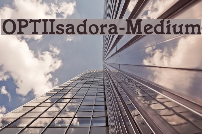 OPTIIsadora-Medium لخطوط تنزيل examples