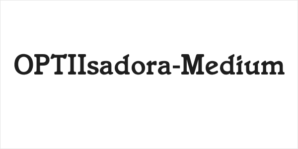 OPTIIsadora-Medium Logo