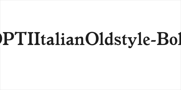 OPTIItalianOldstyle-Bold Logo